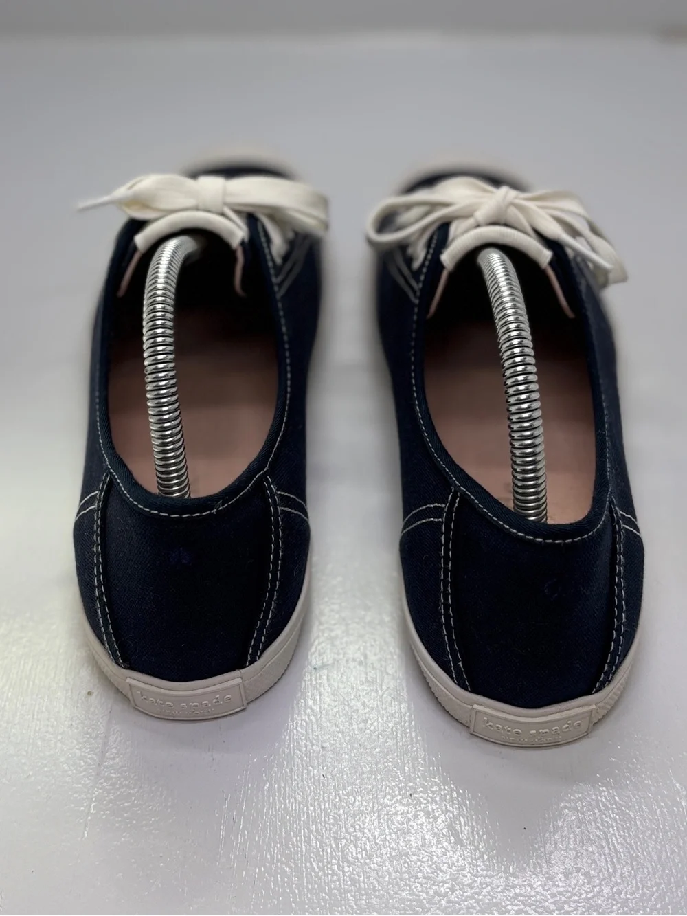 Kate Spade New York Tommi Navy Canvas Sneakers Women’s 9.5 Like New